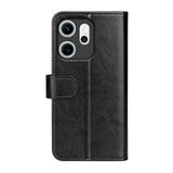 Oppo Reno14 F (5G) EIDERWOOD Kunstlæder Mobil Cover m. Kortholder - Sort