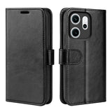 Oppo Reno14 F (5G) EIDERWOOD Kunstlæder Mobil Cover m. Kortholder - Sort