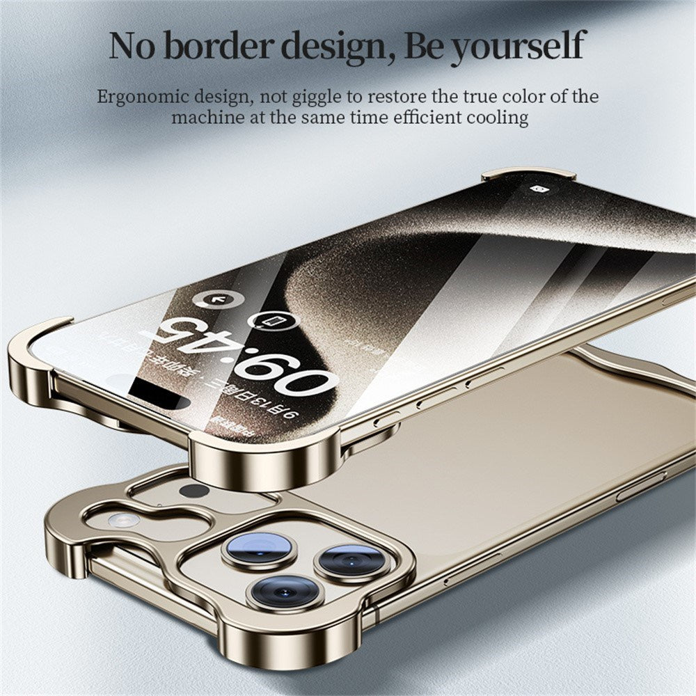 iPhone 17 Pro Max 2-i-1 Metal Bumper Cover - Sort