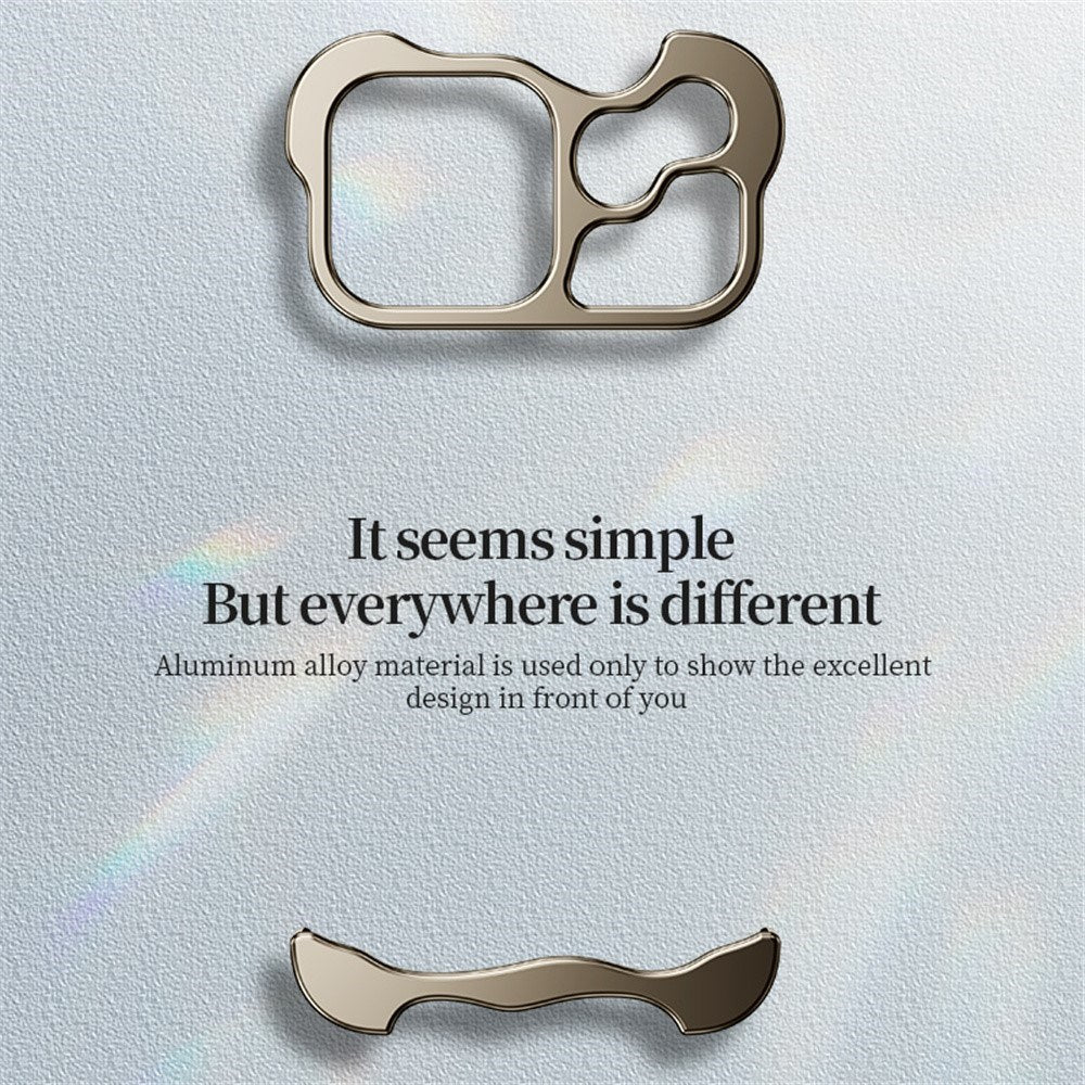iPhone 17 Pro Max 2-i-1 Metal Bumper Cover - Sort