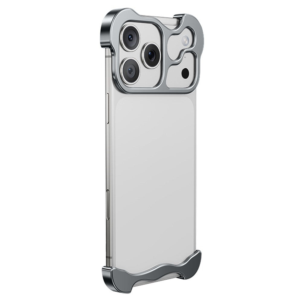 iPhone 17 Pro Max 2-i-1 Metal Bumper Cover - Grå