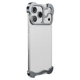 iPhone 17 Pro Max 2-i-1 Metal Bumper Cover - Grå