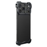 iPhone 17 Pro 2-i-1 Metal Bumper Cover - Sort