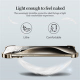 iPhone 17 Pro 2-i-1 Metal Bumper Cover - Sort