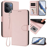 Xiaomi Redmi 15C (5G) / (4G) EIDERWOOD Flipcover m. Indbygget Kortholder & Ståfunktion - Lyserød