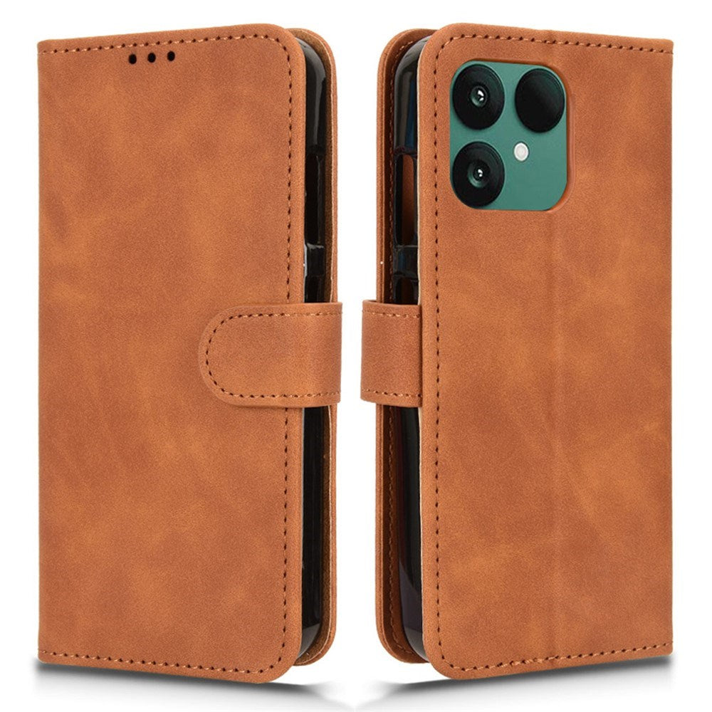Fairphone 6 EIDERWOOD Kunstlæder Flip Cover - Brun