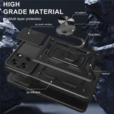 Motorola Moto G56 - EIDERWOOD Hybrid Håndværker Cover m. Kickstand & Cam Slider - Blå