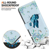 EIDERWOOD OnePlus Nord 5 Kunstlæder Cover m. Pung & Strop - Blå Sommerfugl