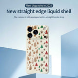 EIDERWOOD iPhone 17 Pro Jule Mobilcover - Fleksibelt Plastik - Kagemænd & Juletræer / Beige