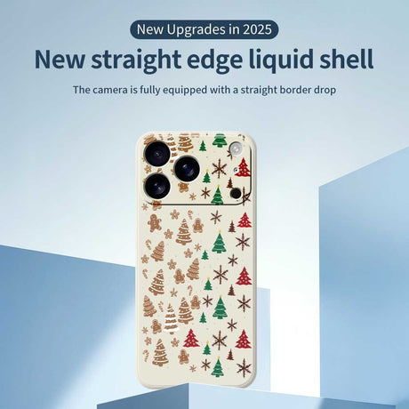 EIDERWOOD iPhone 17 Pro Jule Mobilcover - Fleksibelt Plastik - Kagemænd & Juletræer / Lilla