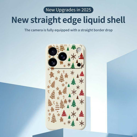 EIDERWOOD iPhone 17 Pro Max Jule Mobilcover - Fleksibelt Plastik - Kagemænd & Juletræer / Lilla