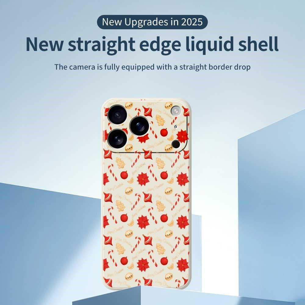 EIDERWOOD iPhone 17 Pro Jule Mobilcover - Fleksibelt Plastik - Juleslik / Grøn