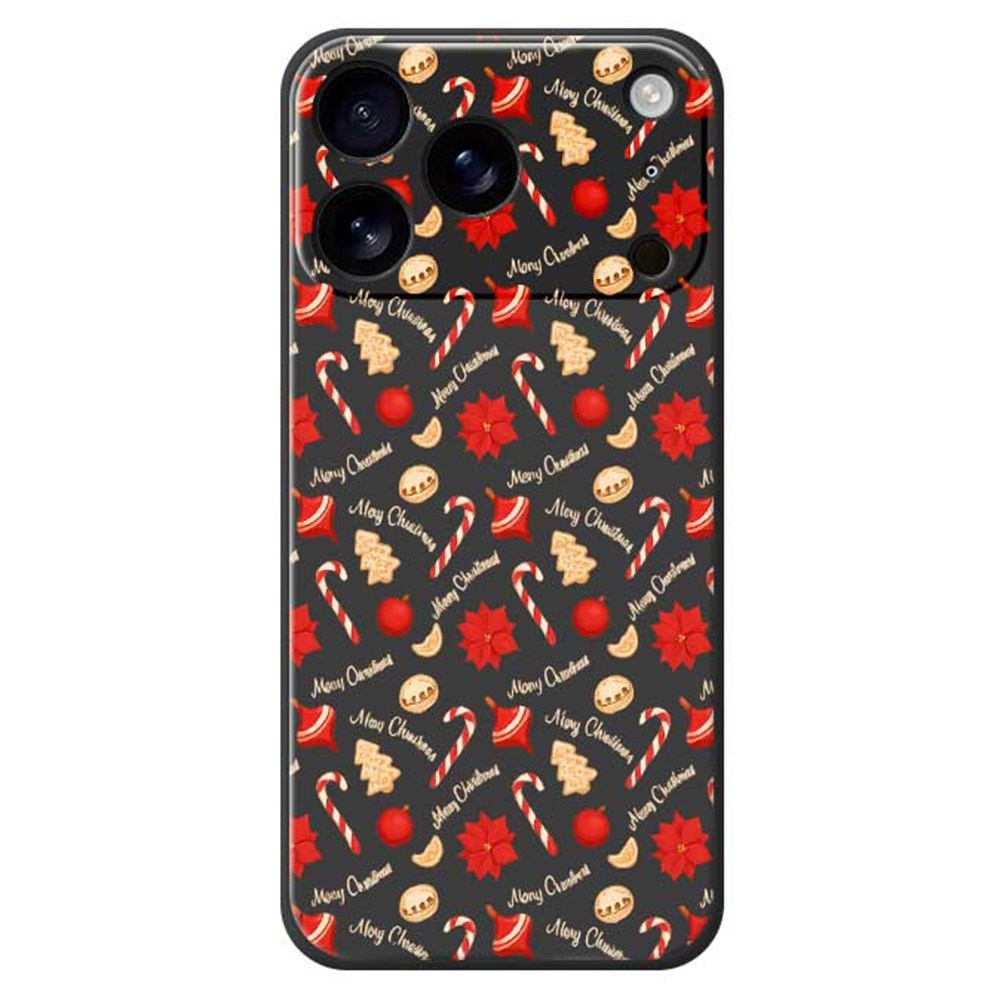 EIDERWOOD iPhone 17 Pro Jule Mobilcover - Fleksibelt Plastik - Juleslik / Sort