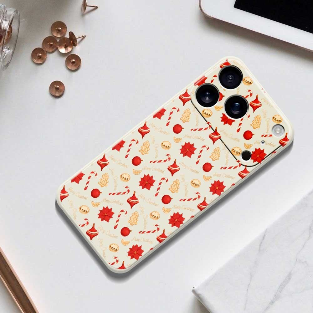 EIDERWOOD iPhone 17 Pro Max Jule Mobilcover - Fleksibelt Plastik - Juleslik / Sort