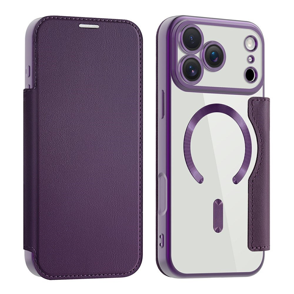 EIDERWOOD iPhone 17 Pro Flip Mobil Cover m. Gennemsigtig Bagside - MagSafe Kompatibel - Lilla