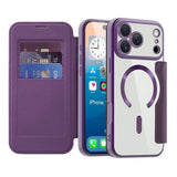 EIDERWOOD iPhone 17 Pro Flip Mobil Cover m. Gennemsigtig Bagside - MagSafe Kompatibel - Lilla