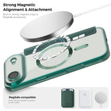 EIDERWOOD iPhone Air Flip Mobil Cover m. Gennemsigtig Bagside - MagSafe Kompatibel - Grøn