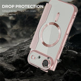 EIDERWOOD iPhone Air Flip Mobil Cover m. Gennemsigtig Bagside - MagSafe Kompatibel - Lyserød