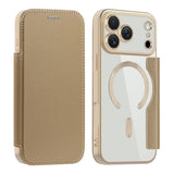 EIDERWOOD iPhone 17 Pro Max Flip Mobil Cover m. Gennemsigtig Bagside - MagSafe Kompatibel - Guld
