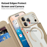 EIDERWOOD iPhone 17 Pro Max Flip Mobil Cover m. Gennemsigtig Bagside - MagSafe Kompatibel - Guld