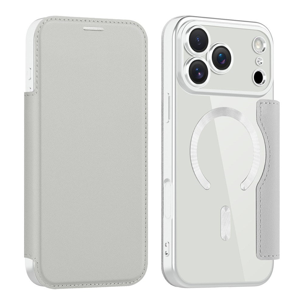EIDERWOOD iPhone 17 Pro Max Flip Mobil Cover m. Gennemsigtig Bagside - MagSafe Kompatibel - Grå
