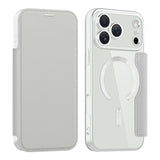 EIDERWOOD iPhone 17 Pro Max Flip Mobil Cover m. Gennemsigtig Bagside - MagSafe Kompatibel - Grå
