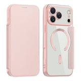 EIDERWOOD iPhone 17 Pro Max Flip Mobil Cover m. Gennemsigtig Bagside - MagSafe Kompatibel - Lyserød