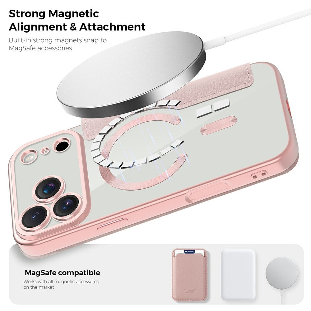 EIDERWOOD iPhone 17 Pro Max Flip Mobil Cover m. Gennemsigtig Bagside - MagSafe Kompatibel - Lyserød