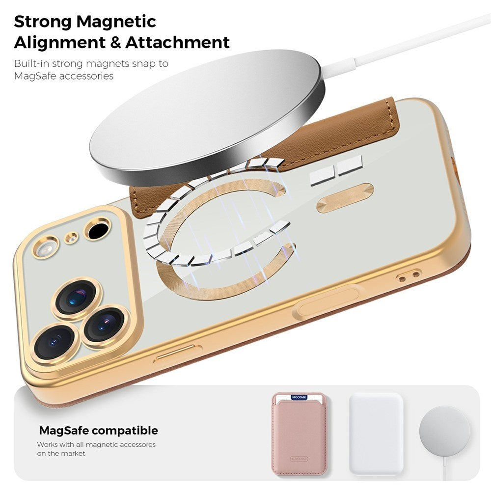 EIDERWOOD iPhone 17 Pro Max Flip Mobil Cover m. Gennemsigtig Bagside - MagSafe Kompatibel - Brun