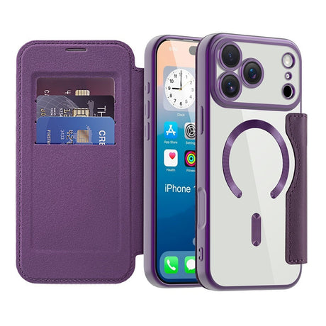 EIDERWOOD iPhone 17 Pro Max Flip Mobil Cover m. Gennemsigtig Bagside - MagSafe Kompatibel - Lilla