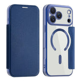 EIDERWOOD iPhone 17 Pro Max Flip Mobil Cover m. Gennemsigtig Bagside - MagSafe Kompatibel - Mørkeblå