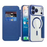 EIDERWOOD iPhone 17 Pro Max Flip Mobil Cover m. Gennemsigtig Bagside - MagSafe Kompatibel - Mørkeblå