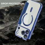 EIDERWOOD iPhone 17 Pro Max Flip Mobil Cover m. Gennemsigtig Bagside - MagSafe Kompatibel - Mørkeblå