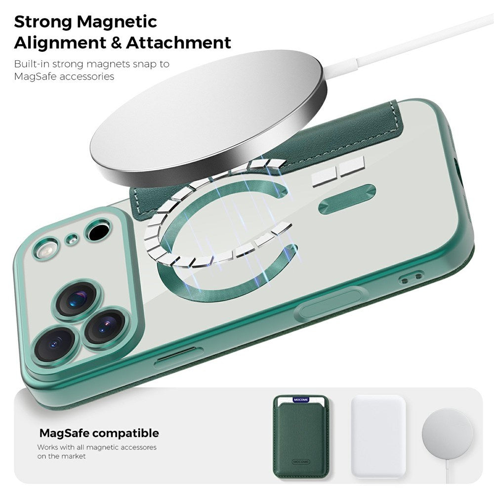 EIDERWOOD iPhone 17 Pro Max Flip Mobil Cover m. Gennemsigtig Bagside - MagSafe Kompatibel - Grøn
