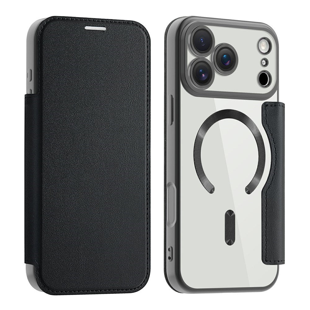 EIDERWOOD iPhone 17 Pro Max Flip Mobil Cover m. Gennemsigtig Bagside - MagSafe Kompatibel - Sort
