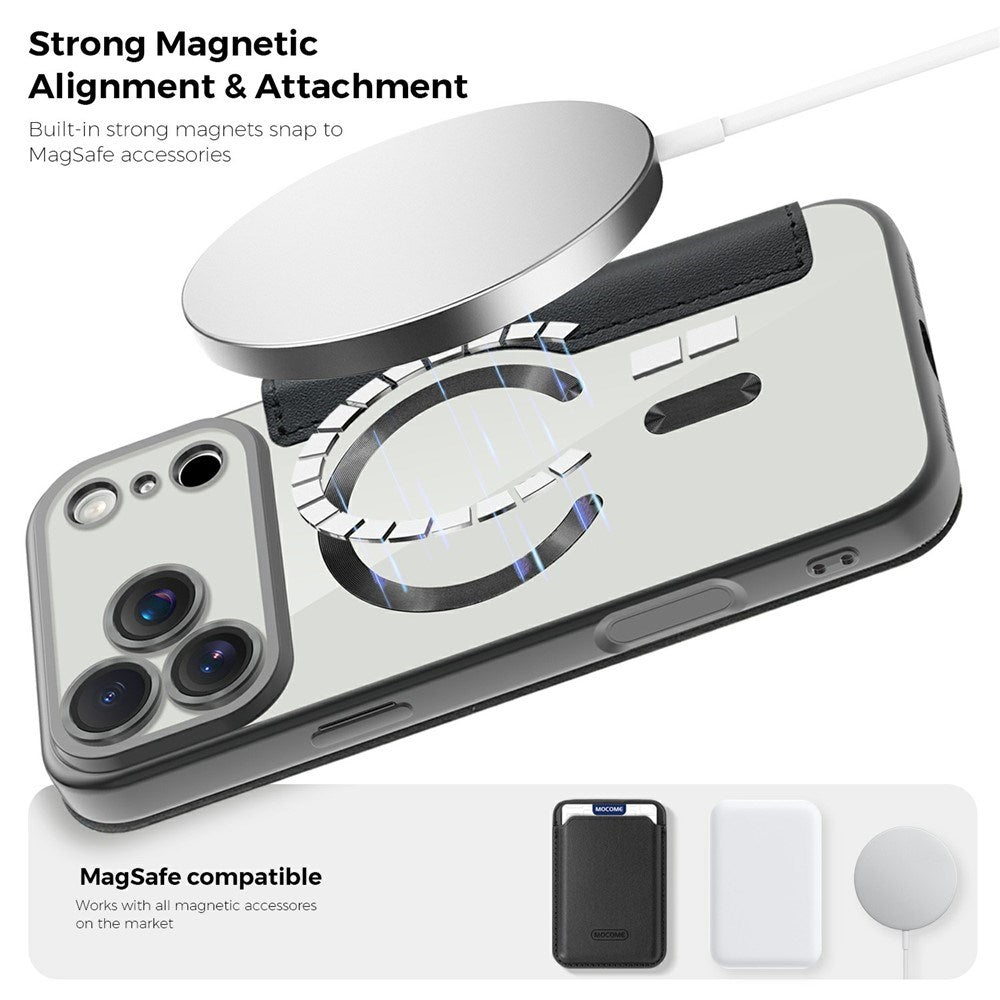 EIDERWOOD iPhone 17 Pro Max Flip Mobil Cover m. Gennemsigtig Bagside - MagSafe Kompatibel - Sort