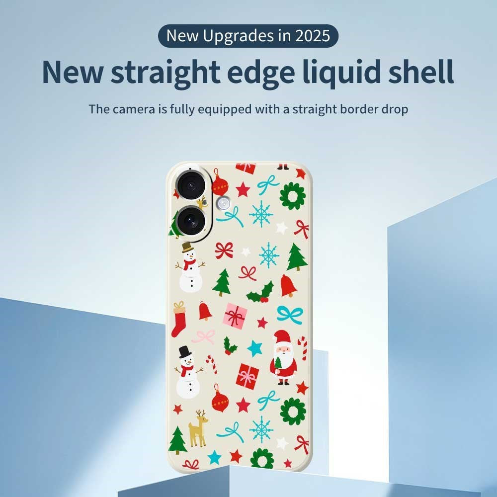 EIDERWOOD iPhone 17 Jule Mobilcover - Fleksibelt Plastik - Juledekorationer / Lilla