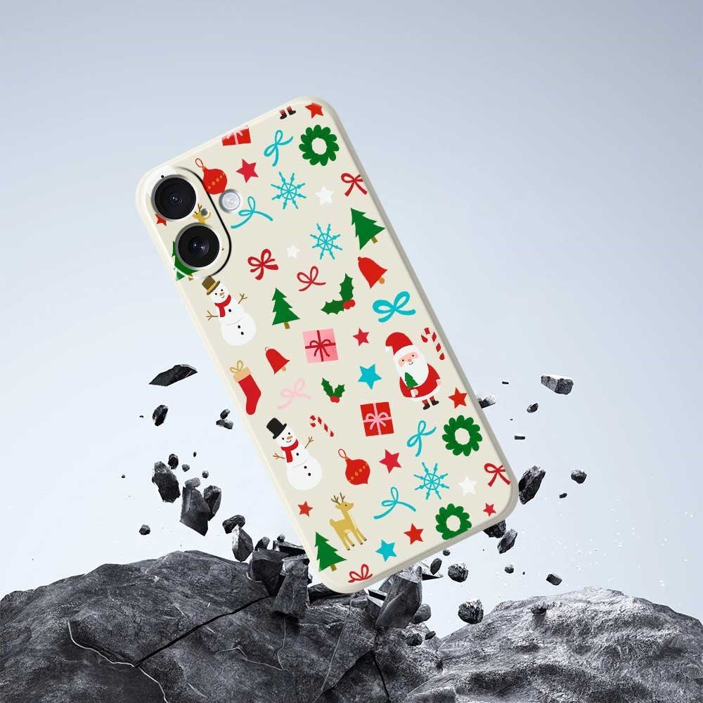 EIDERWOOD iPhone 17 Jule Mobilcover - Fleksibelt Plastik - Juledekorationer / Lilla
