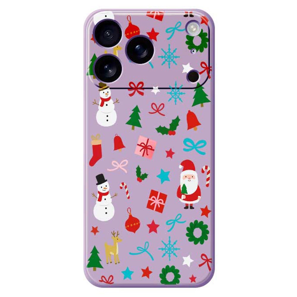 EIDERWOOD iPhone 17 Pro Jule Mobilcover - Fleksibelt Plastik - Juledekorationer / Lilla