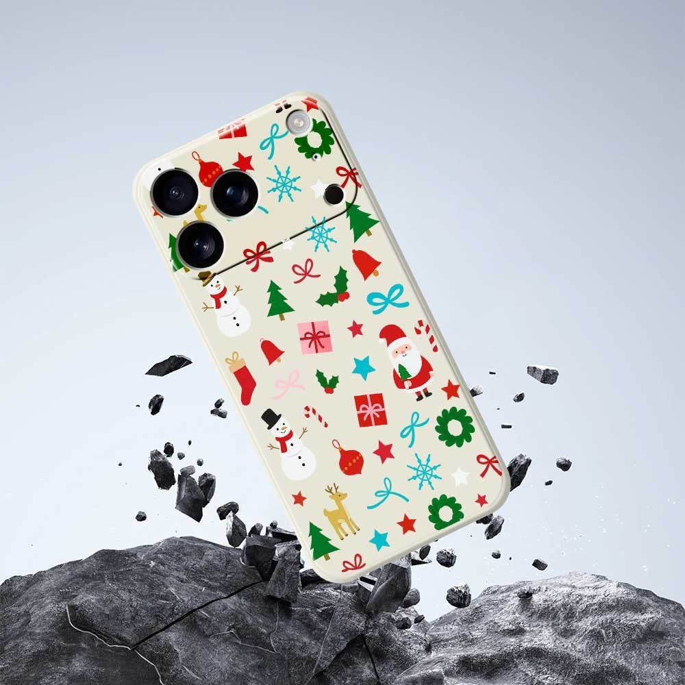 EIDERWOOD iPhone 17 Pro Jule Mobilcover - Fleksibelt Plastik - Juledekorationer / Lilla