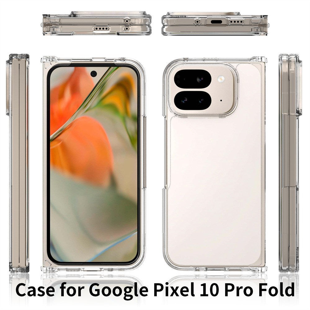 EIDERWOOD Google Pixel 10 Pro Fold Hybrid Plast Mobil Cover - Gennemsigtig / Sort