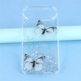 EIDERWOOD iPhone Air Fleksibelt Plastik Mobil Cover m. Sommerfugle - Gennemsigtig