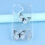 EIDERWOOD iPhone 17 Fleksibelt Plastik Mobil Cover m. Sommerfugle - Gennemsigtig