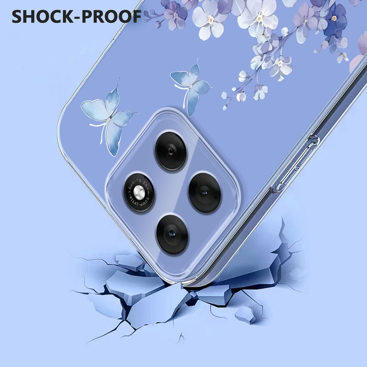 Motorola Moto G86 - EIDERWOOD Fleksibelt Plast Bagside Cover m. Print - Violet