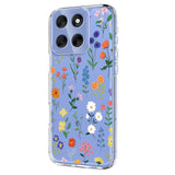 EIDERWOOD Motorola Moto G56 Fleksibelt Plastik Mobil Cover m. Blomstermotiv - Gennemsigtig / Forskellige Blomster