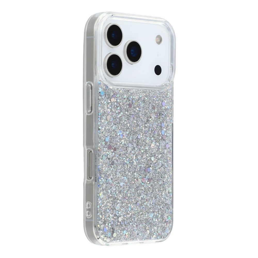 EIDERWOOD iPhone 17 Pro Glitter Mobil Cover - Sølv