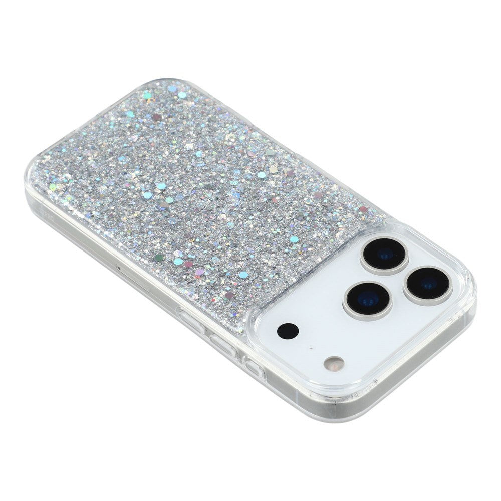 EIDERWOOD iPhone 17 Pro Glitter Mobil Cover - Sølv