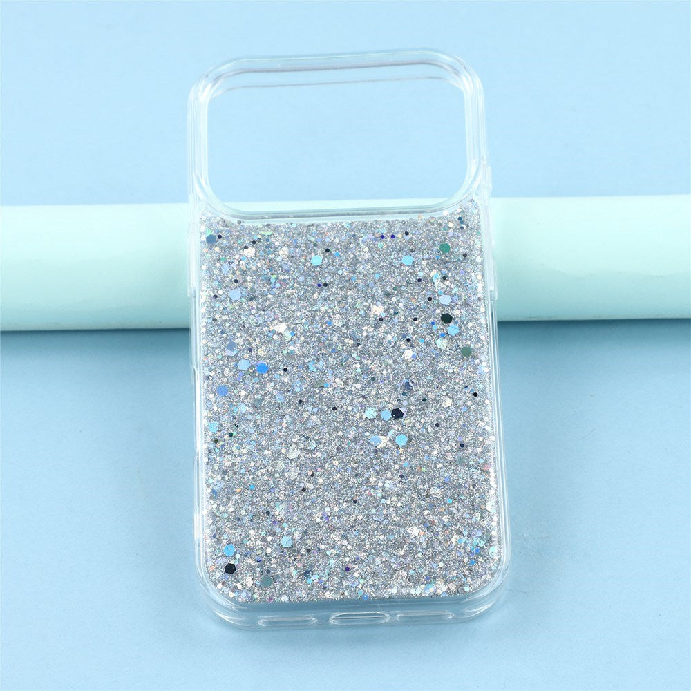 EIDERWOOD iPhone 17 Pro Glitter Mobil Cover - Sølv