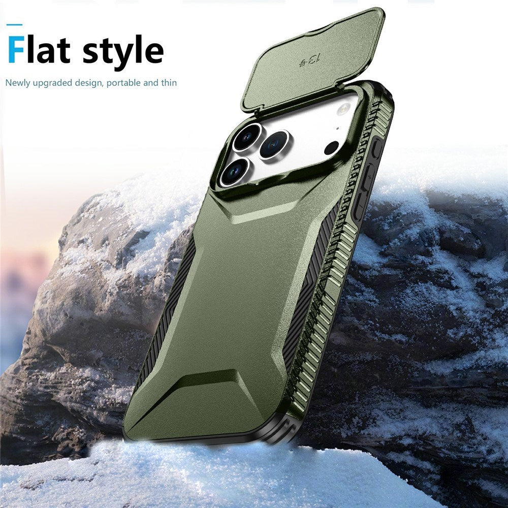 iPhone 18 Pro Max / 17 Pro Max EIDERWOOD Hybrid Plast Bagside Cover m. Cam Slider - Grøn