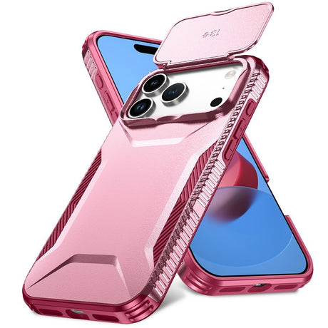 iPhone 18 Pro Max / 17 Pro Max EIDERWOOD Hybrid Plast Bagside Cover m. Cam Slider - Lyserød